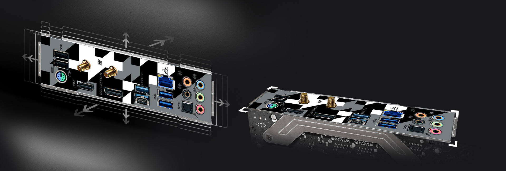 Flexible Integrated I/O Shield